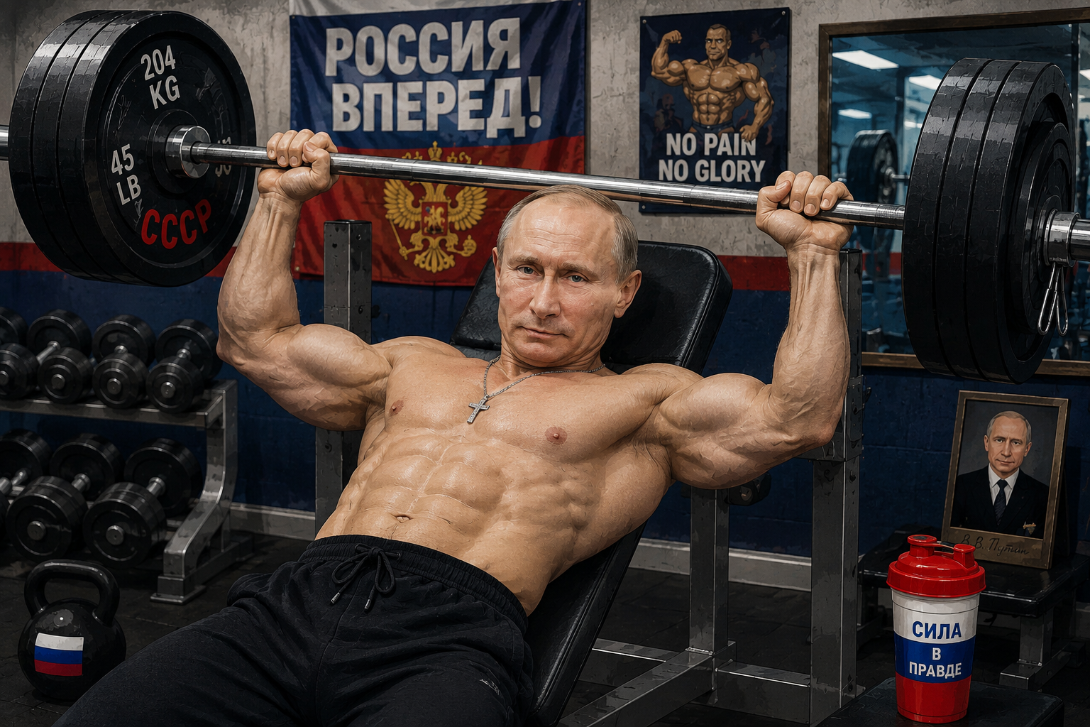 Putin Bench Pressing